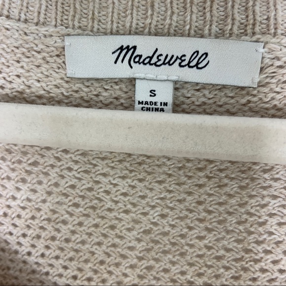 Madewell Beige Pullover Sweater Size Small - Picture 4 of 8
